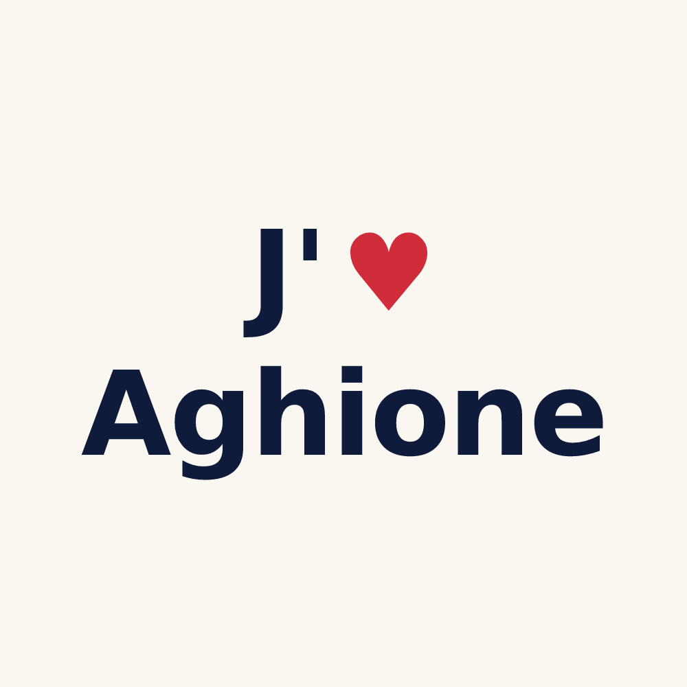 Tasse personnalisée Aghione — design J'aime Aghione