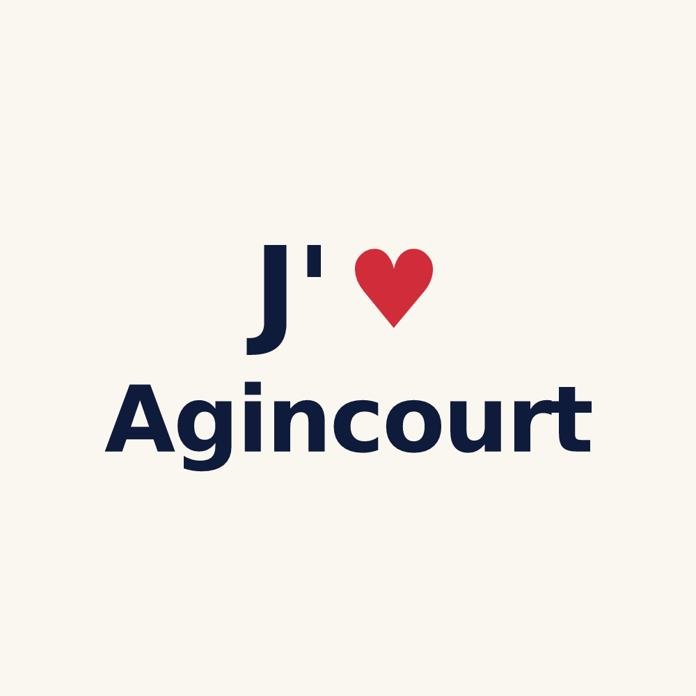 Tasse personnalisée Agincourt — design J'aime Agincourt
