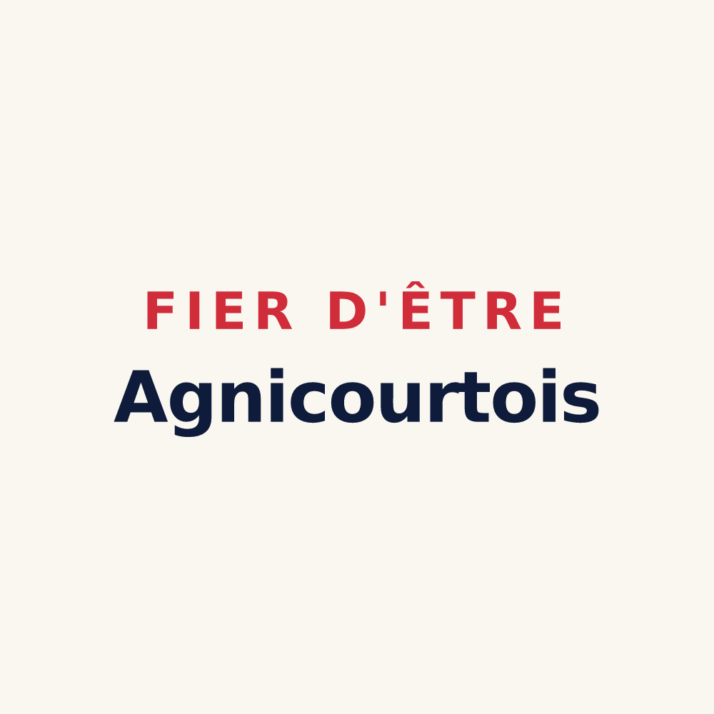 Tasse « Fier d'être Agnicourtois » — design pour Agnicourt-et-Séchelles