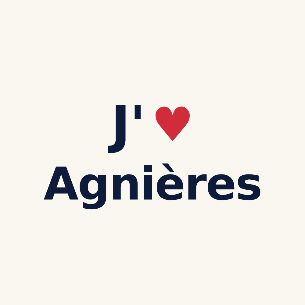 Tasse personnalisée Agnières — design J'aime Agnières
