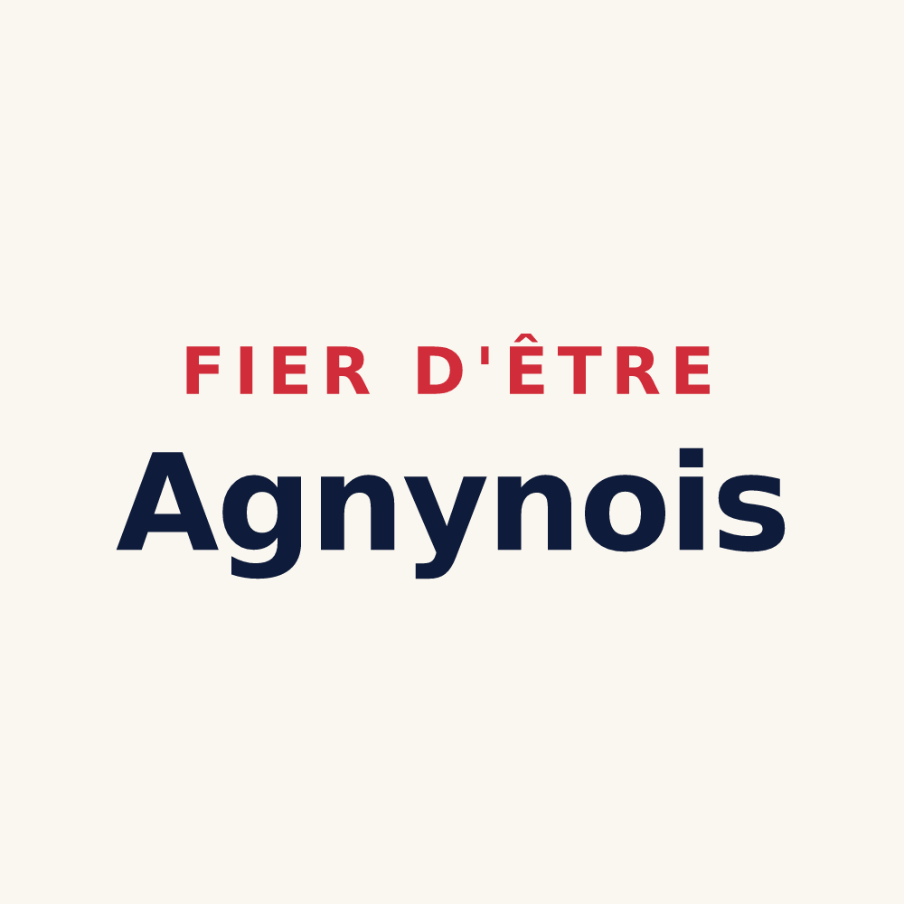 Tasse « Fier d'être Agnynois » — design pour Agny
