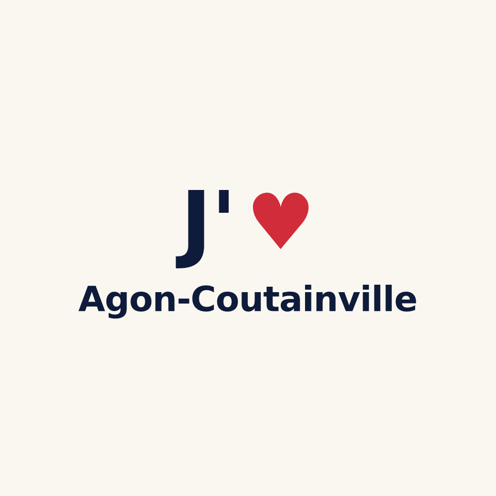 Tasse personnalisée Agon-Coutainville — design J'aime Agon-Coutainville