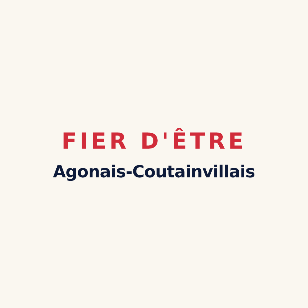 Tasse « Fier d'être Agonais-Coutainvillais » — design pour Agon-Coutainville