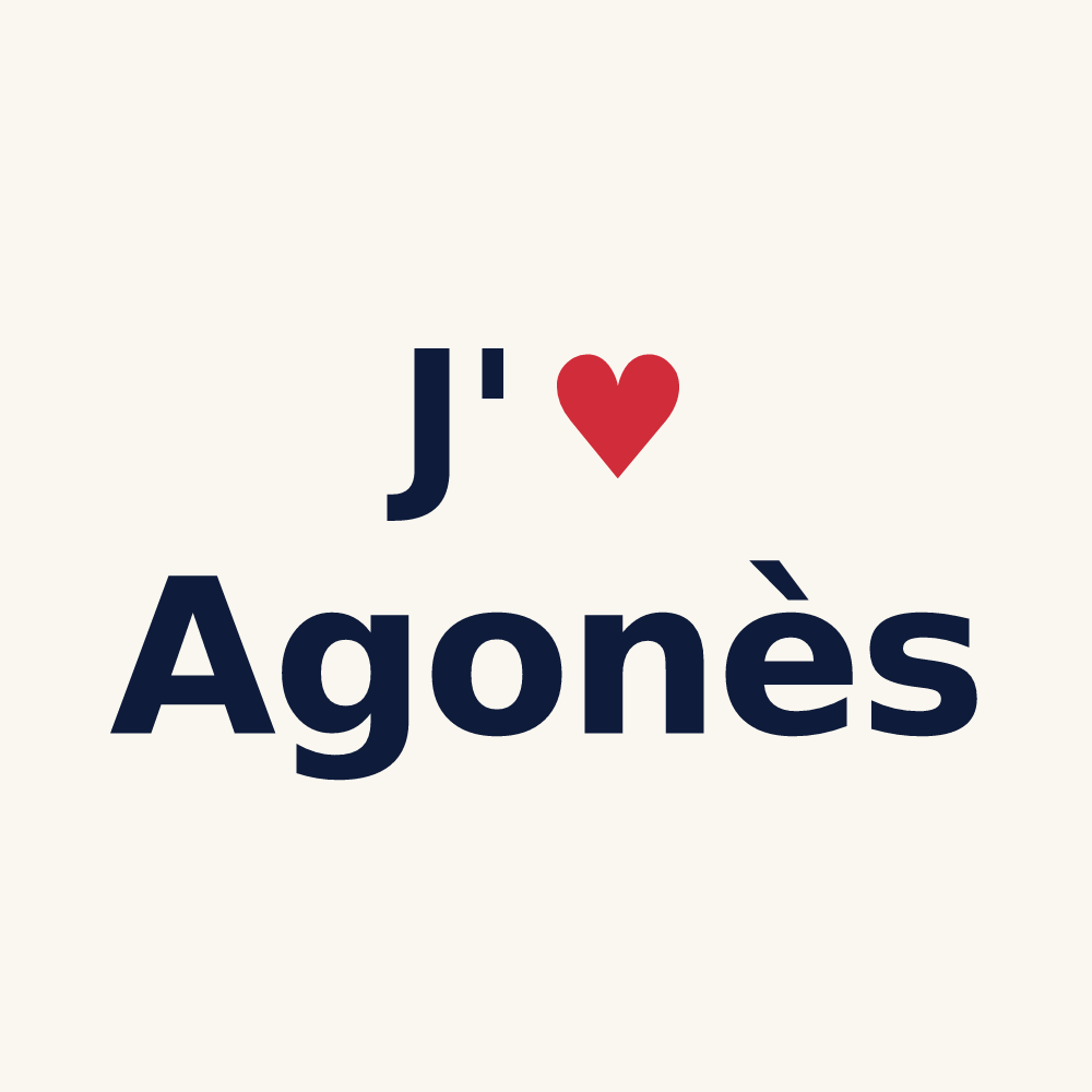Tasse personnalisée Agonès — design J'aime Agonès
