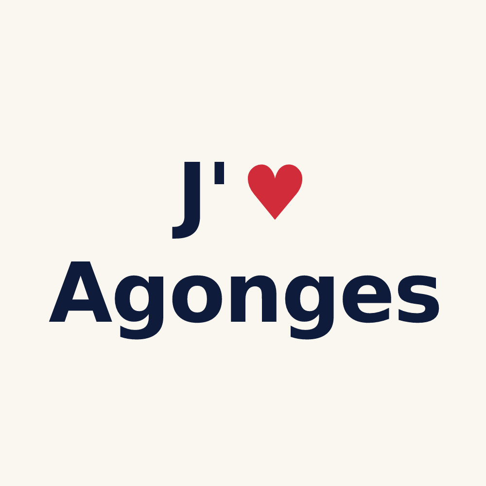 Tasse personnalisée Agonges — design J'aime Agonges