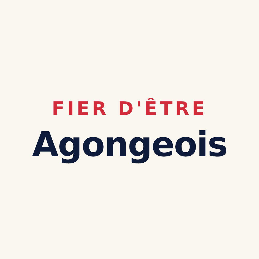 Tasse « Fier d'être Agongeois » — design pour Agonges
