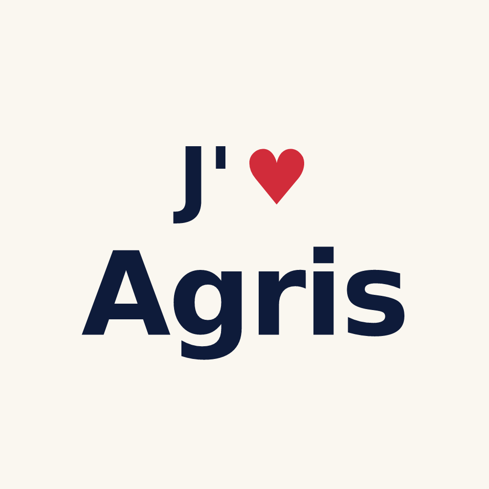 Tasse personnalisée Agris — design J'aime Agris