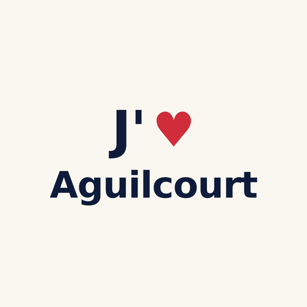 Tasse personnalisée Aguilcourt — design J'aime Aguilcourt