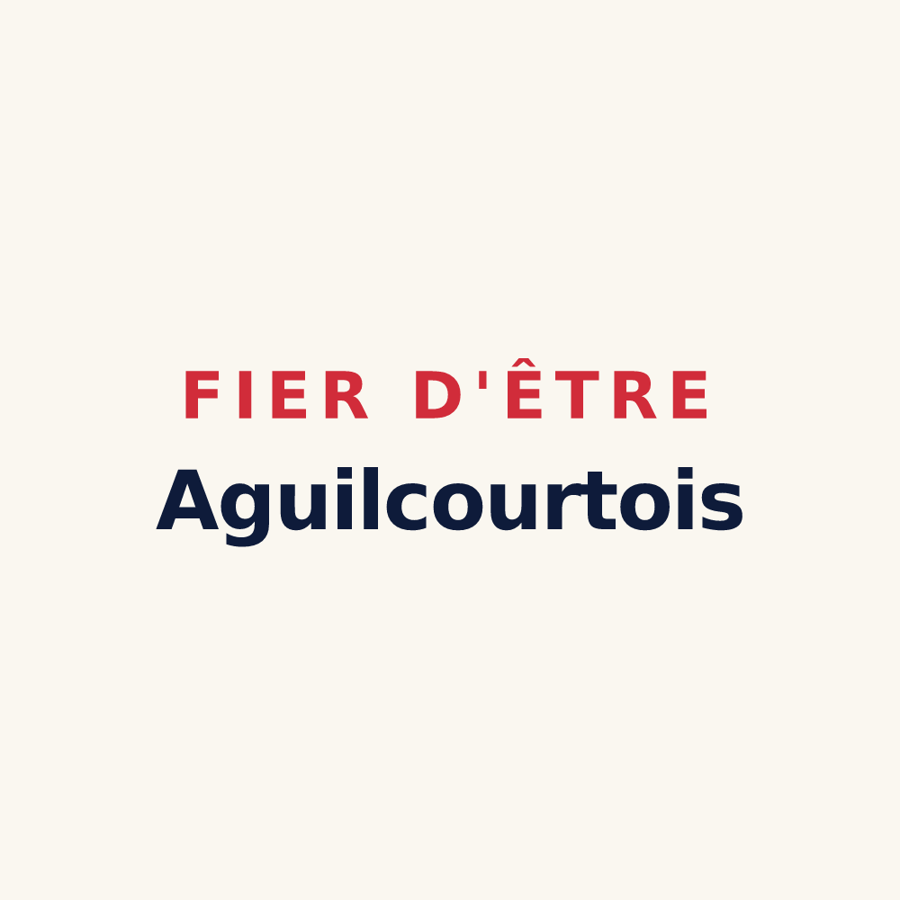 Tasse « Fier d'être Aguilcourtois » — design pour Aguilcourt