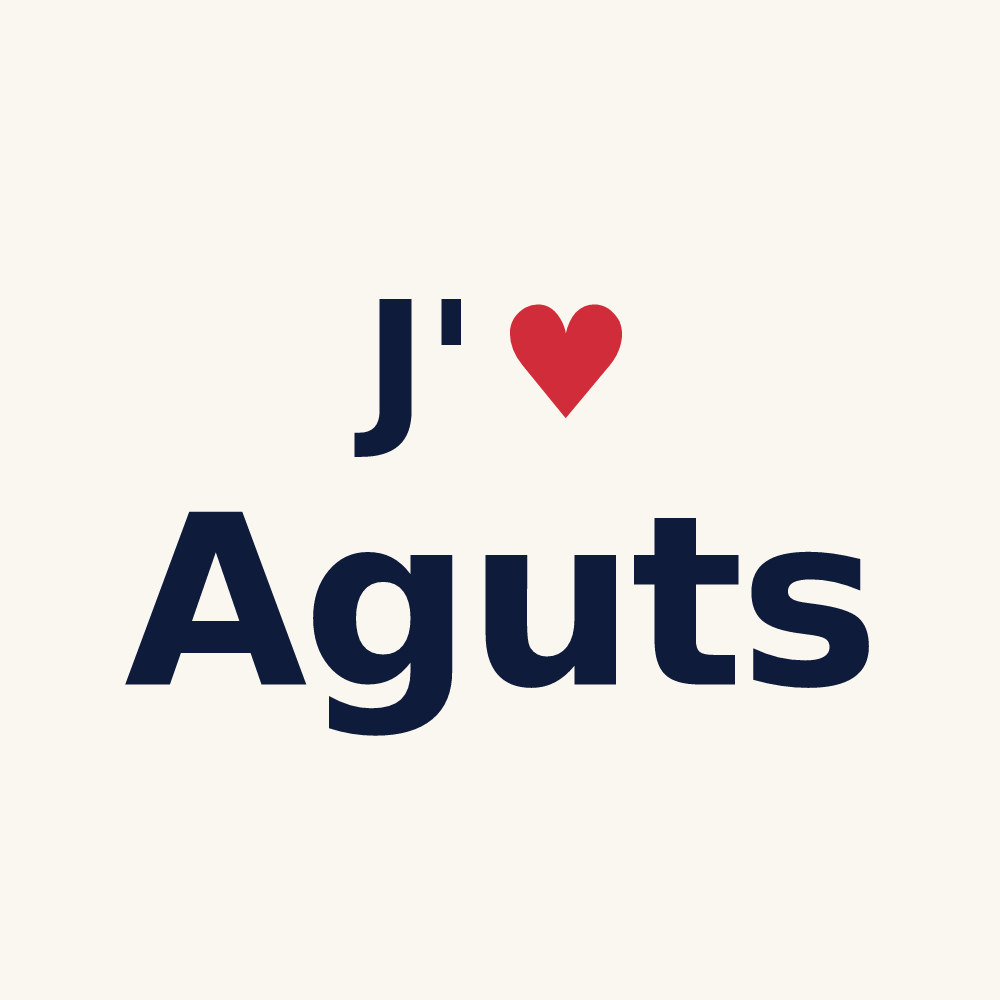 Tasse personnalisée Aguts — design J'aime Aguts