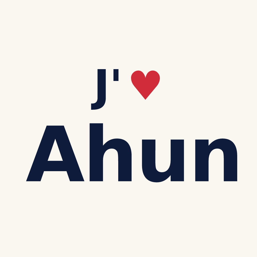 Tasse personnalisée Ahun — design J'aime Ahun