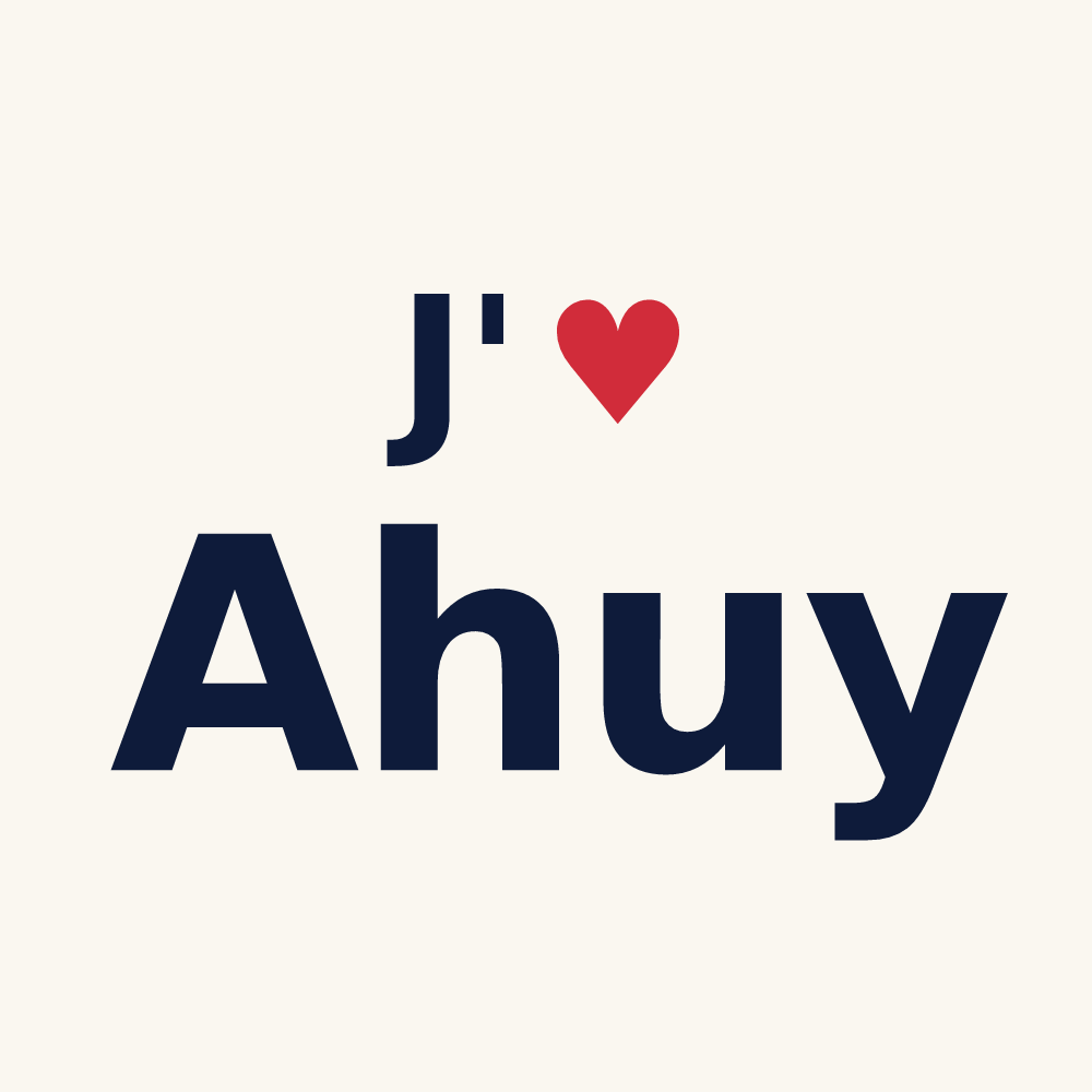 Tasse personnalisée Ahuy — design J'aime Ahuy