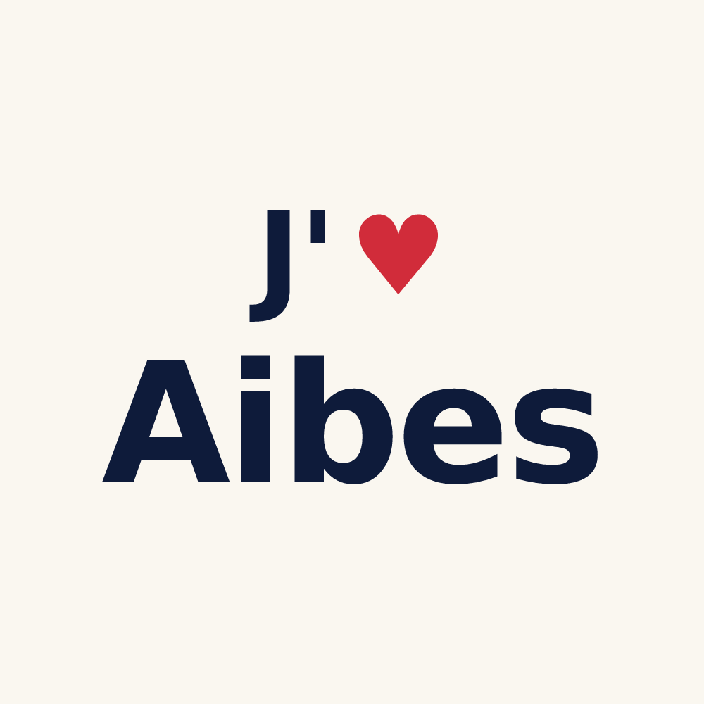 Tasse personnalisée Aibes — design J'aime Aibes