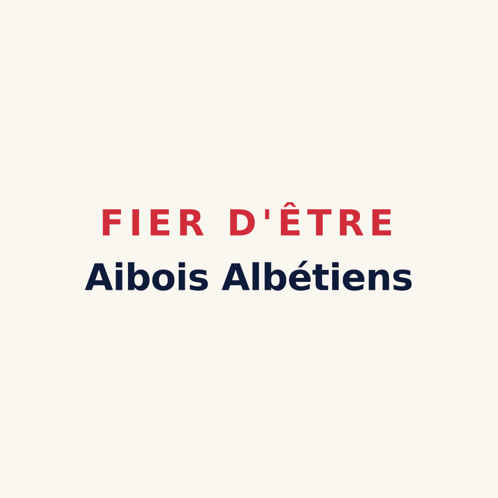 Tasse « Fier d'être Aibois Albétiens » — design pour Aibes