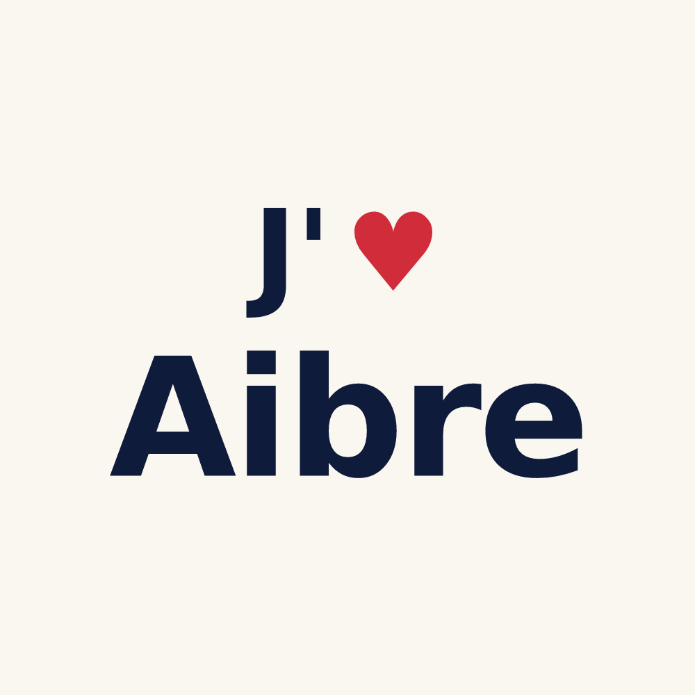 Tasse personnalisée Aibre — design J'aime Aibre