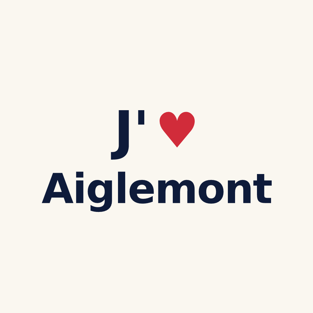 Tasse personnalisée Aiglemont — design J'aime Aiglemont