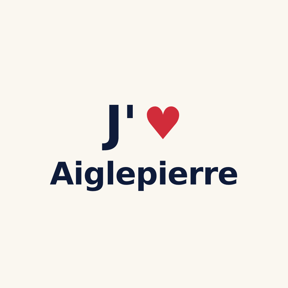Tasse personnalisée Aiglepierre — design J'aime Aiglepierre