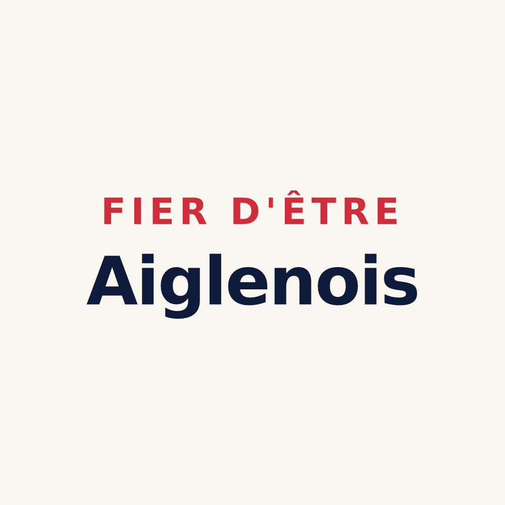 Tasse « Fier d'être Aiglenois » — design pour Aiglun
