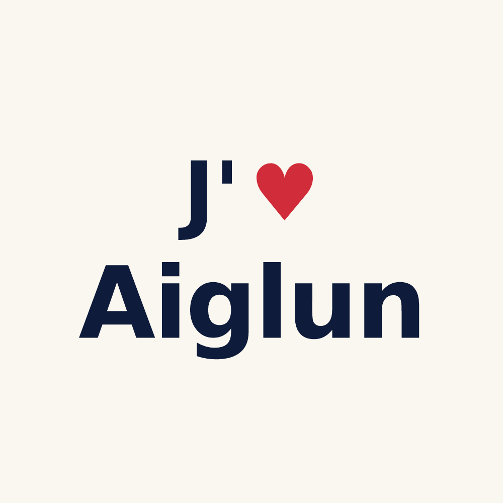 Tasse personnalisée Aiglun — design J'aime Aiglun