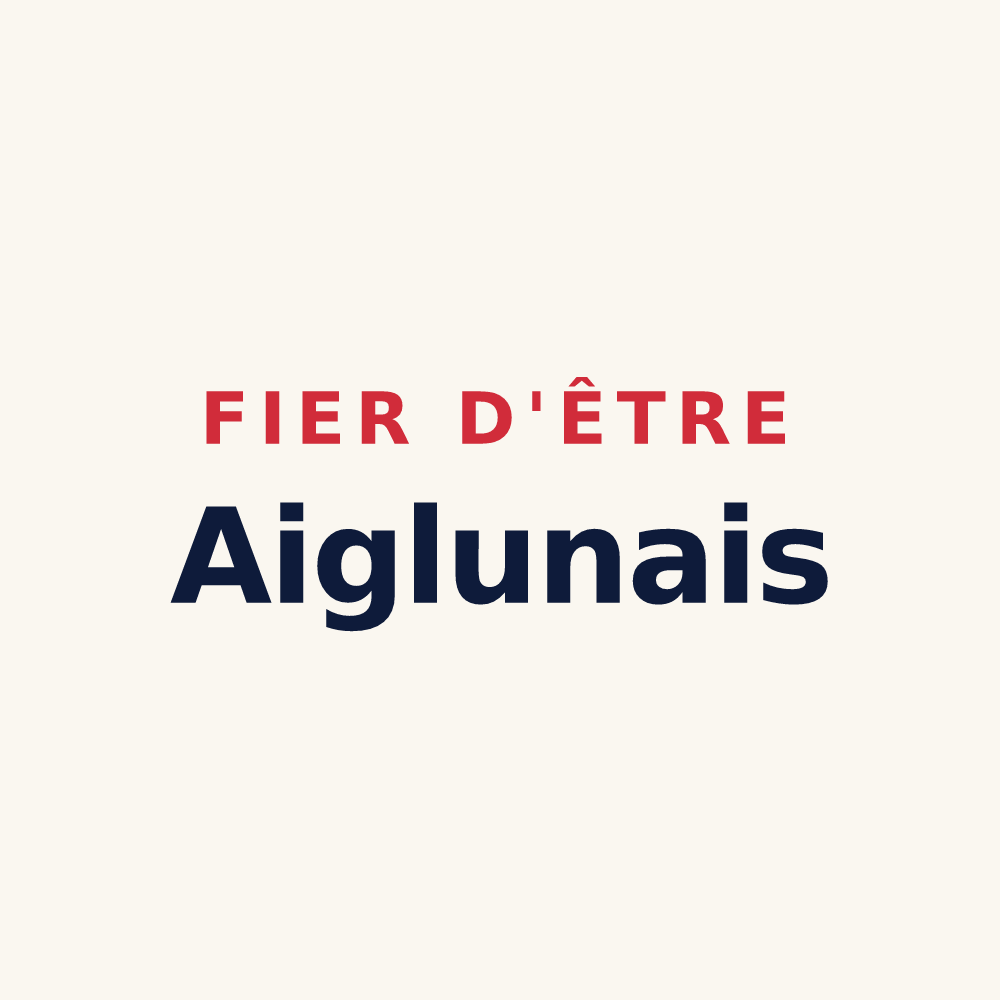 Tasse « Fier d'être Aiglunais » — design pour Aiglun