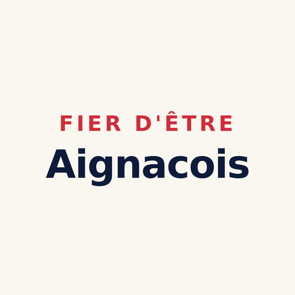Tasse « Fier d'être Aignacois » — design pour Aignay-le-Duc