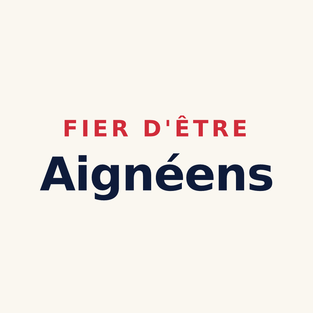 Tasse « Fier d'être Aignéens » — design pour Aigné