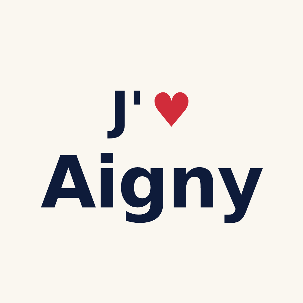 Tasse personnalisée Aigny — design J'aime Aigny