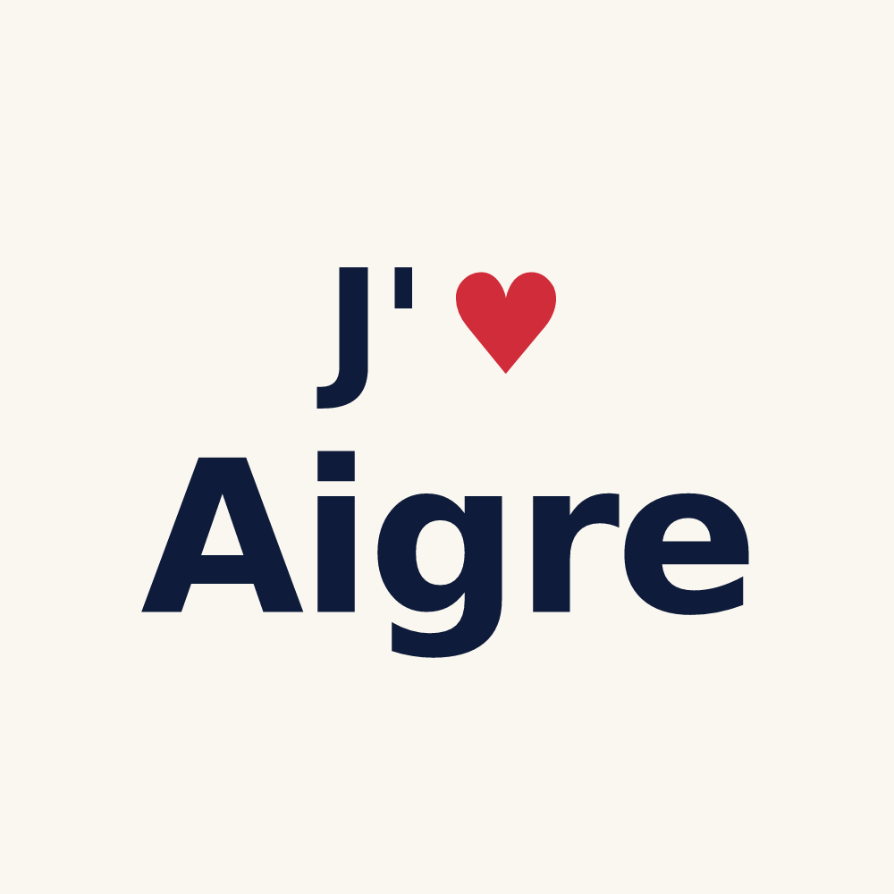 Tasse personnalisée Aigre — design J'aime Aigre