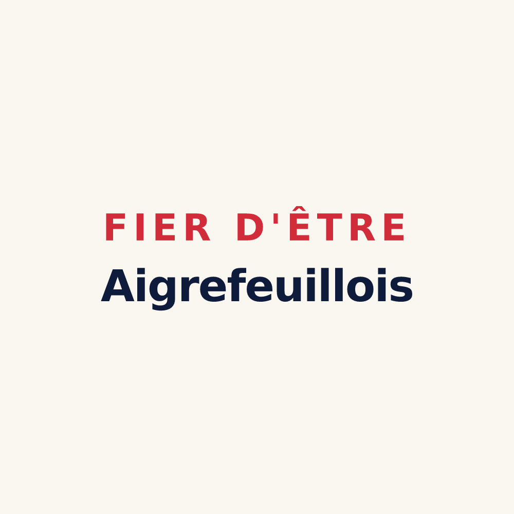 Tasse « Fier d'être Aigrefeuillois » — design pour Aigrefeuille