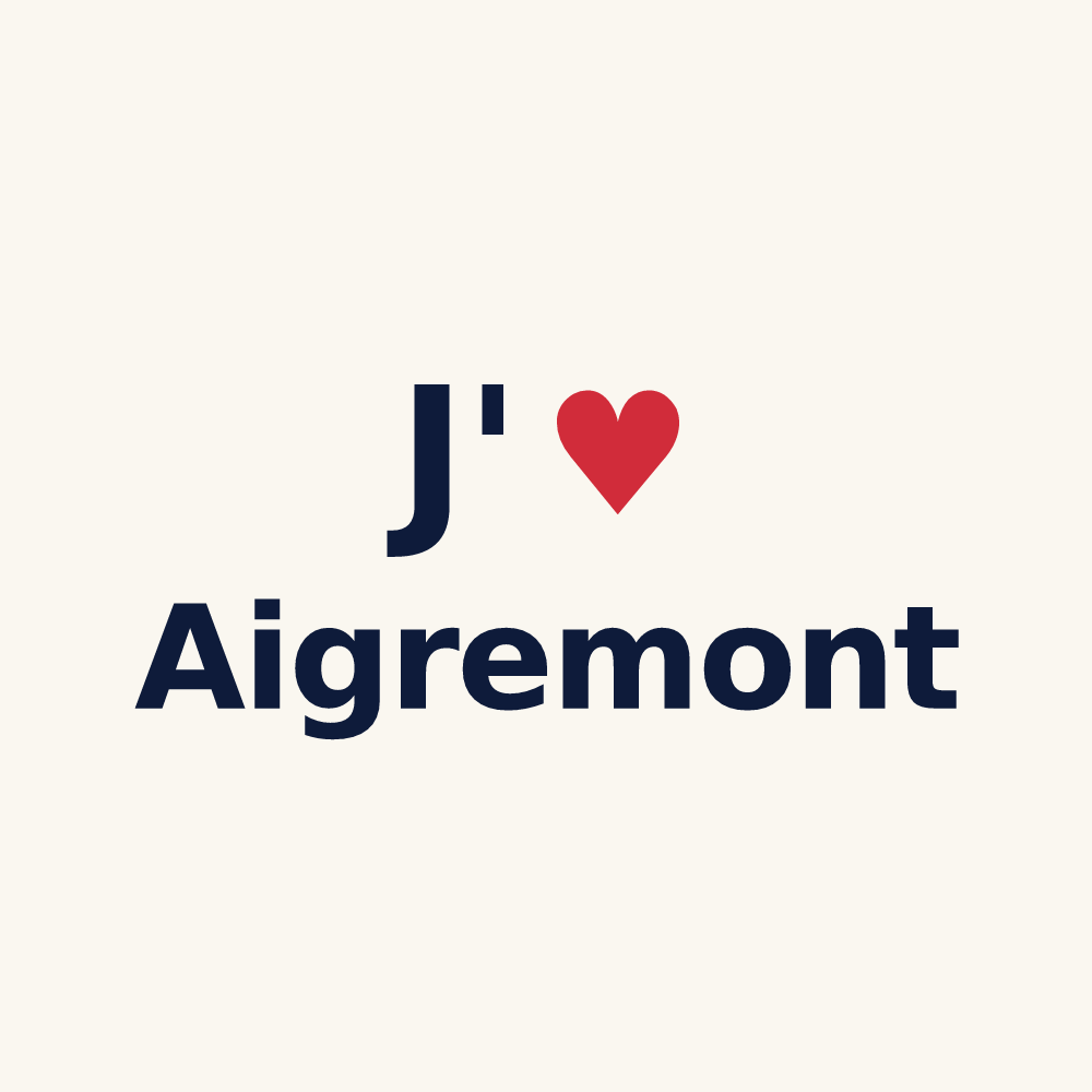 Tasse personnalisée Aigremont — design J'aime Aigremont