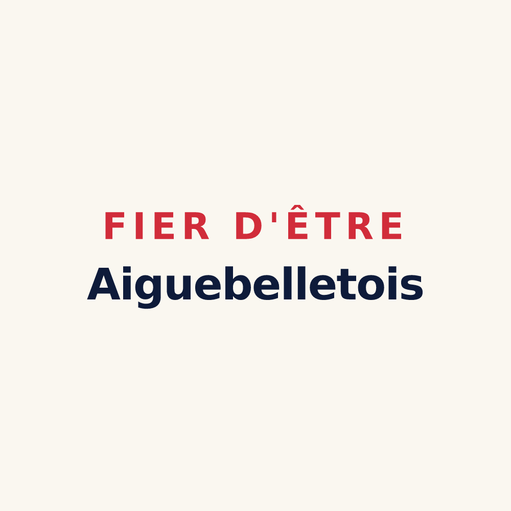 Tasse « Fier d'être Aiguebelletois » — design pour Aiguebelette-le-Lac