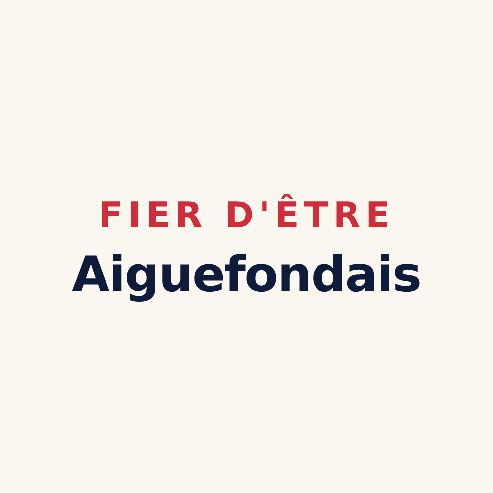 Tasse « Fier d'être Aiguefondais » — design pour Aiguefonde