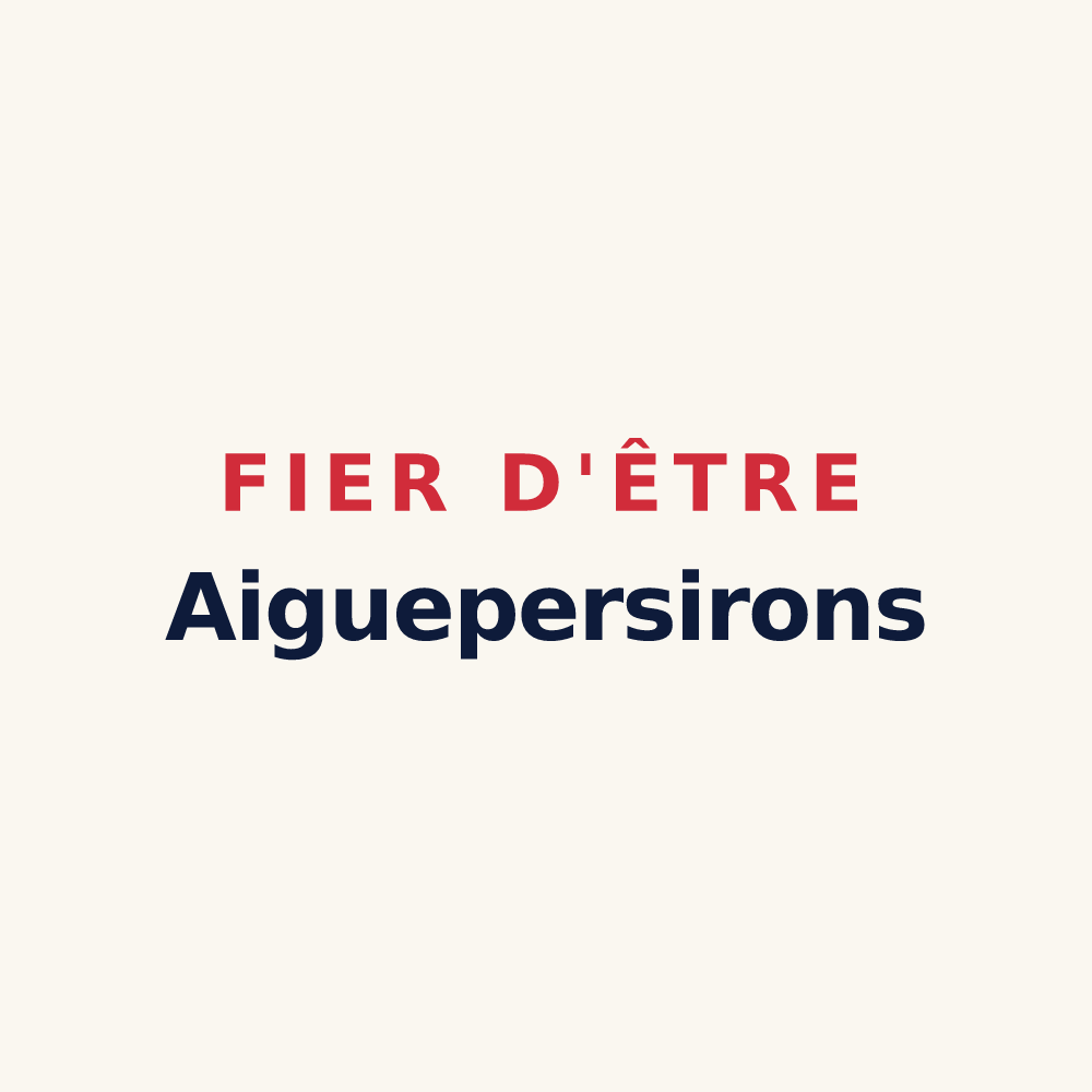 Tasse « Fier d'être Aiguepersirons » — design pour Aigueperse