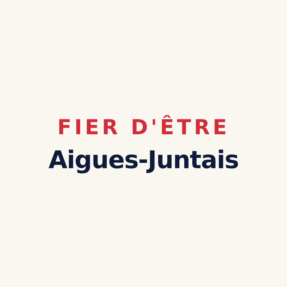 Tasse « Fier d'être Aigues-Juntais » — design pour Aigues-Juntes