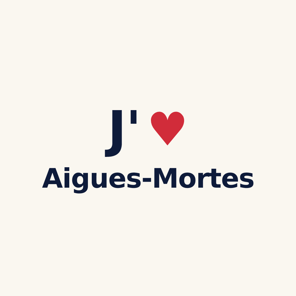 Tasse personnalisée Aigues-Mortes — design J'aime Aigues-Mortes