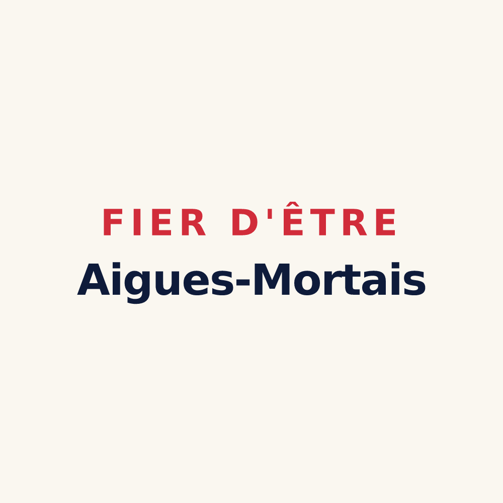 Tasse « Fier d'être Aigues-Mortais » — design pour Aigues-Mortes