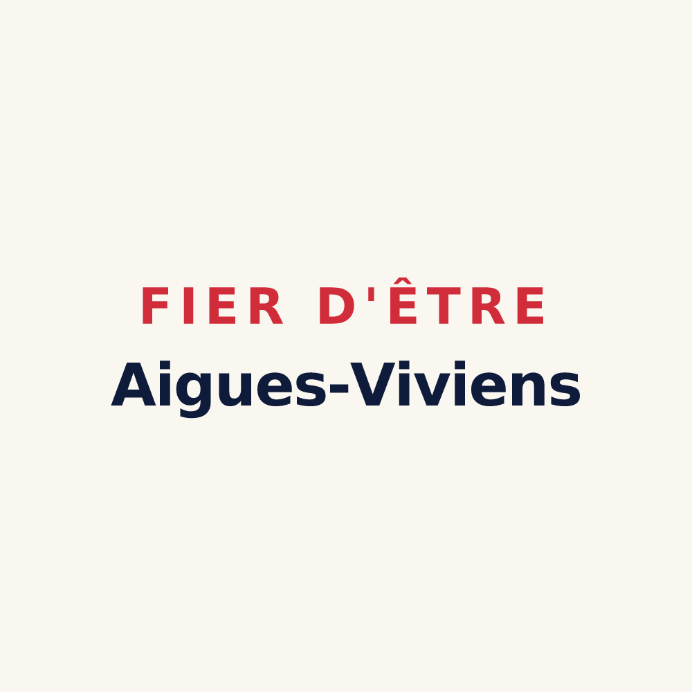 Tasse « Fier d'être Aigues-Viviens » — design pour Aigues-Vives