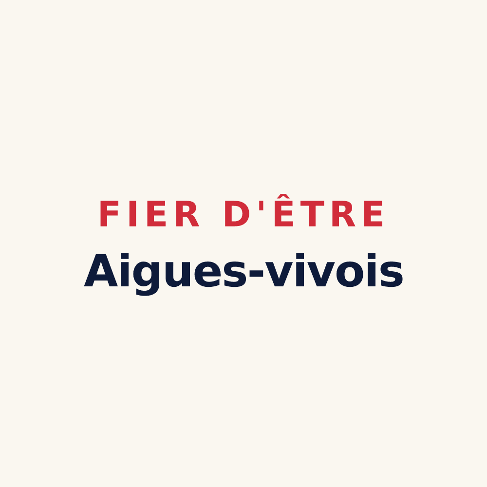 Tasse « Fier d'être Aigues-vivois » — design pour Aigues-Vives