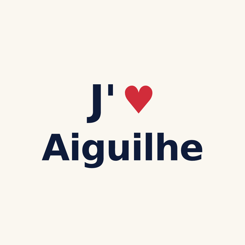 Tasse personnalisée Aiguilhe — design J'aime Aiguilhe