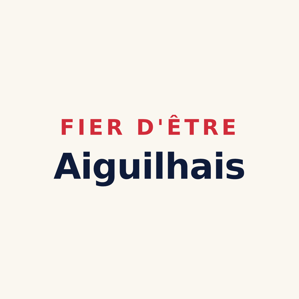 Tasse « Fier d'être Aiguilhais » — design pour Aiguilhe