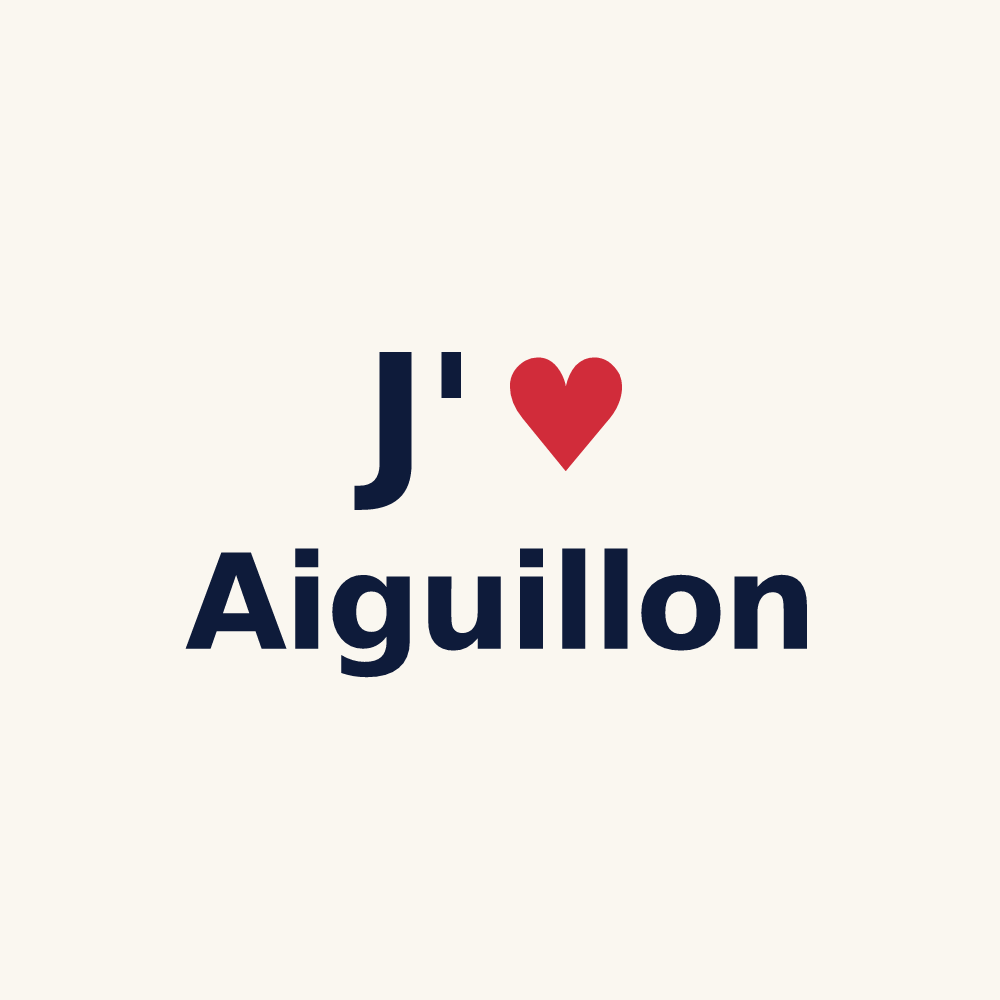 Tasse personnalisée Aiguillon — design J'aime Aiguillon