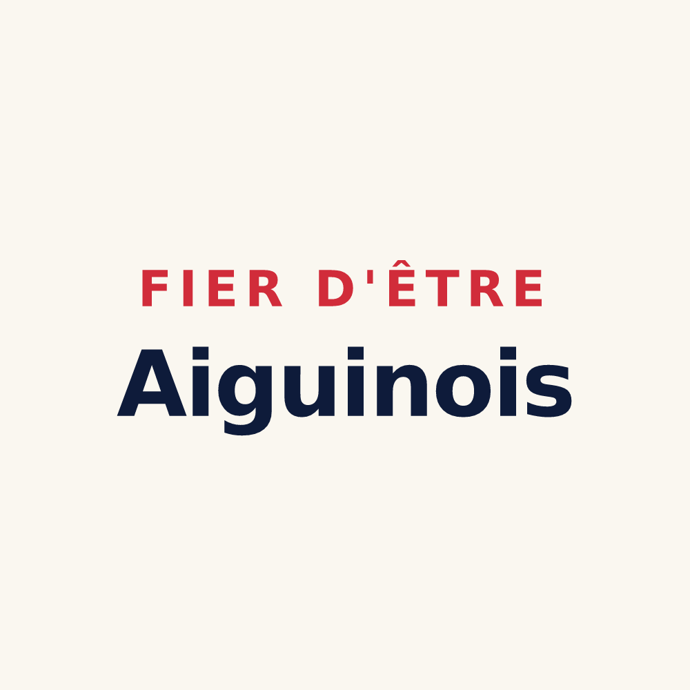 Tasse « Fier d'être Aiguinois » — design pour Aiguines