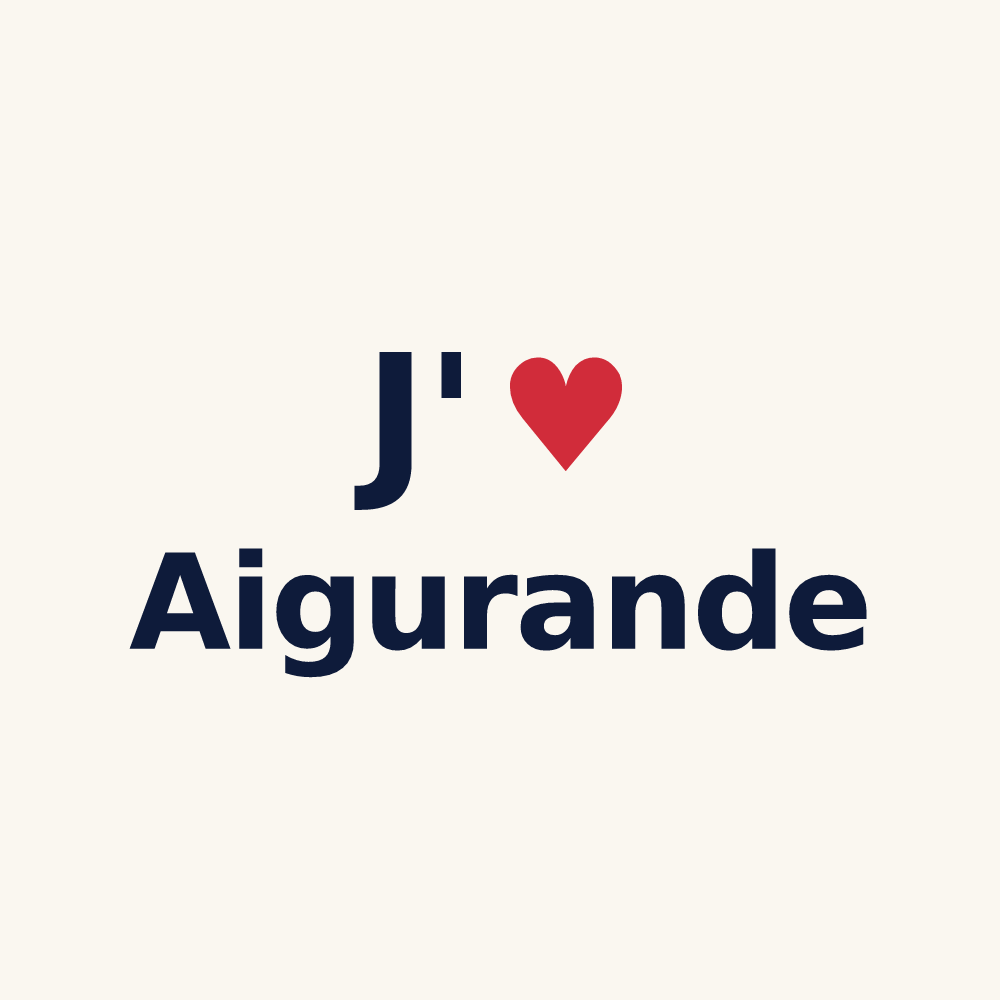 Tasse personnalisée Aigurande — design J'aime Aigurande