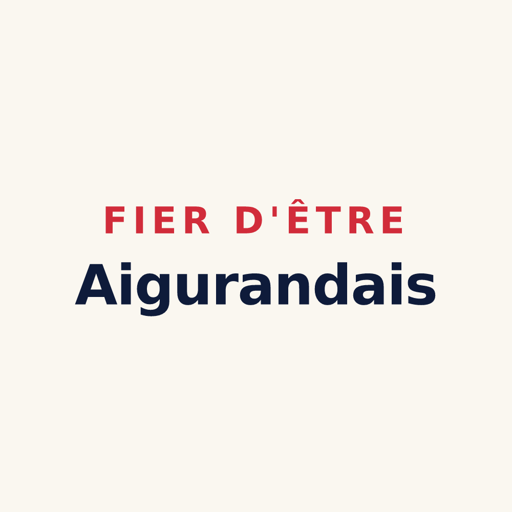 Tasse « Fier d'être Aigurandais » — design pour Aigurande
