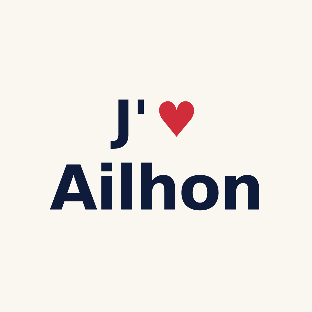 Tasse personnalisée Ailhon — design J'aime Ailhon