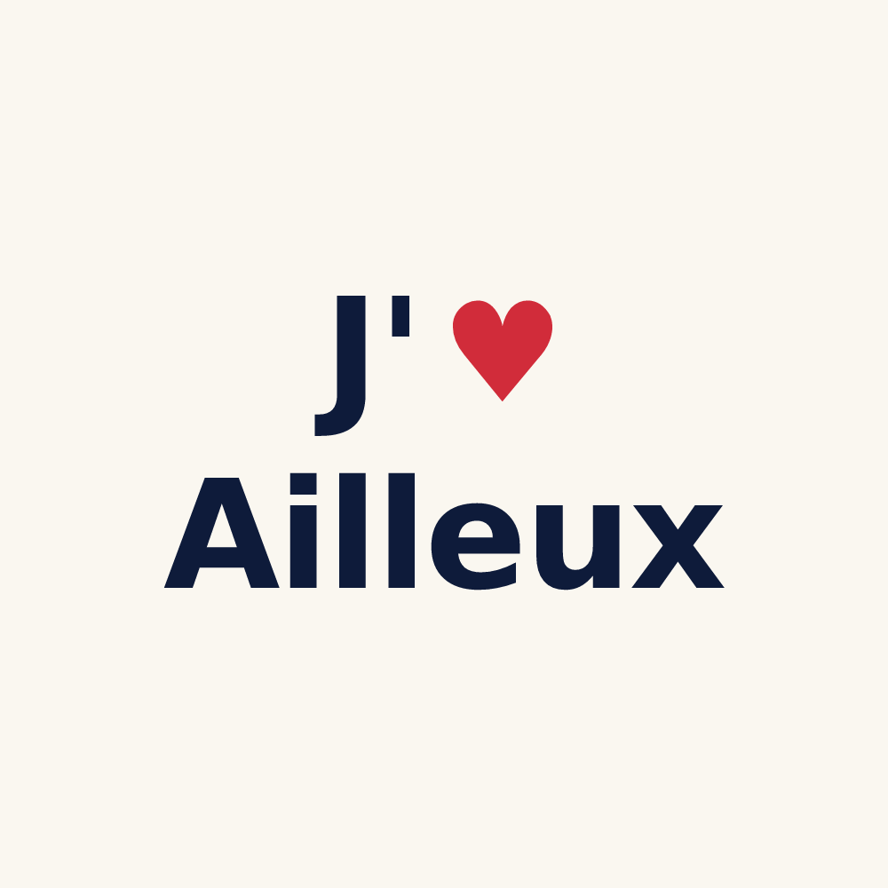 Tasse personnalisée Ailleux — design J'aime Ailleux