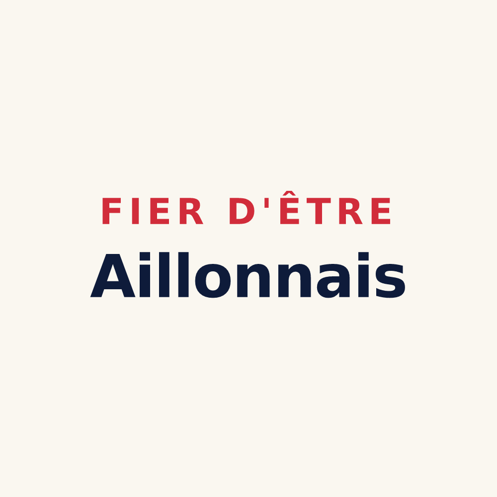 Tasse « Fier d'être Aillonnais » — design pour Aillon-le-Vieux