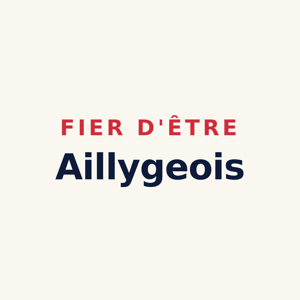 Tasse « Fier d'être Aillygeois » — design pour Ailly-sur-Somme