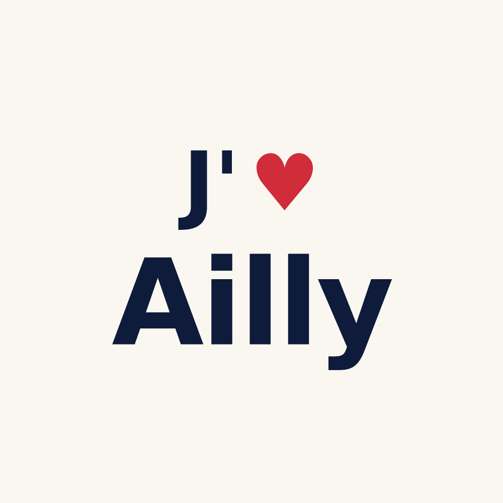 Tasse personnalisée Ailly — design J'aime Ailly