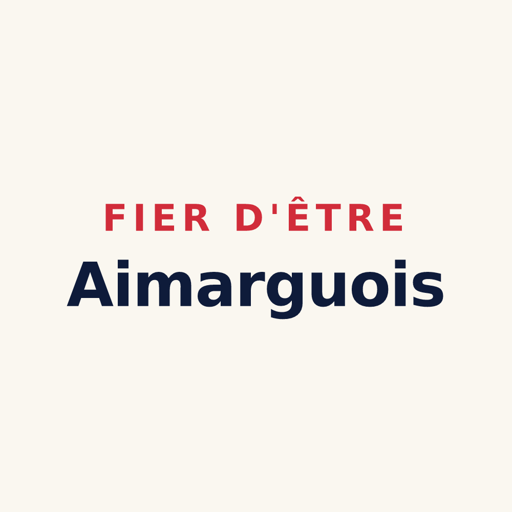 Tasse « Fier d'être Aimarguois » — design pour Aimargues